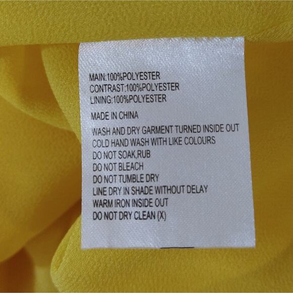 ML Finders Keepers Aspen Yellow Gold Oversized Dot Sheer Belle Top Blouse NWT S - Picture 10 of 11